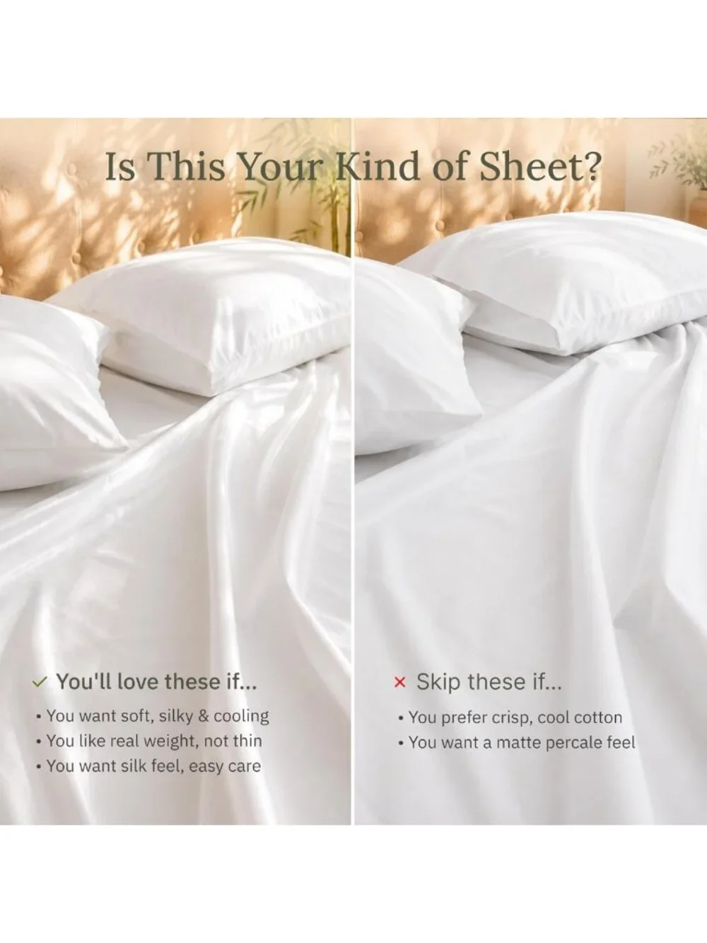 Luxurious 100% Viscose Bamboo King Size Sheets Set - Soft True Ivory Bedding
